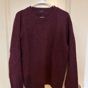 J. Crew Men's Crewneck Sweater - Deep Burgundy